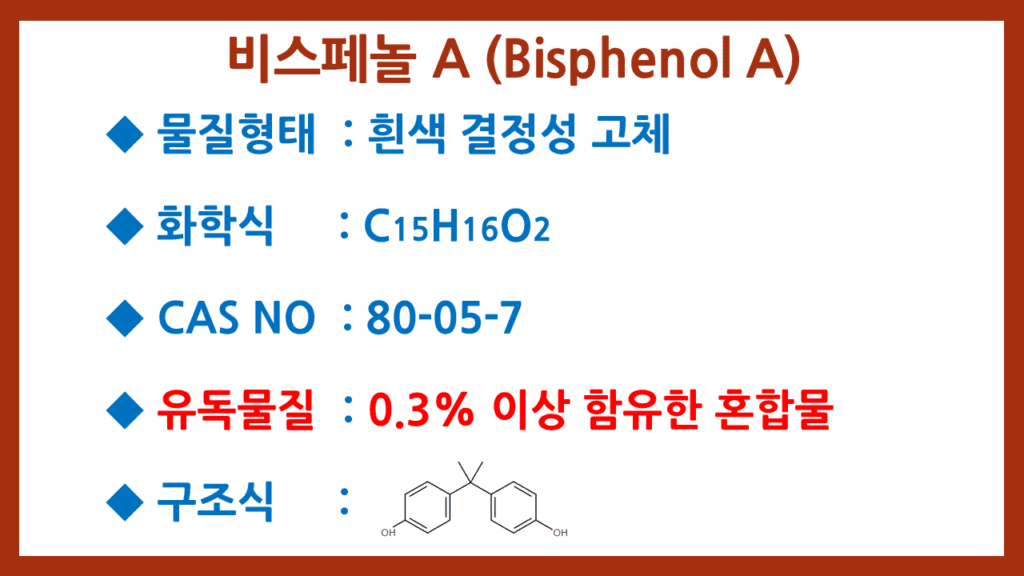 Bisphenol A 물질정보